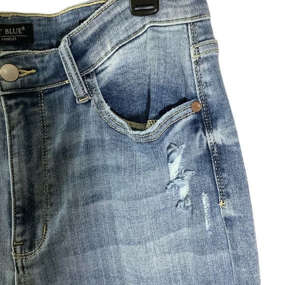 Judy Blue High Waist Straight Fit Denim Jeans - Picture 5 of 10